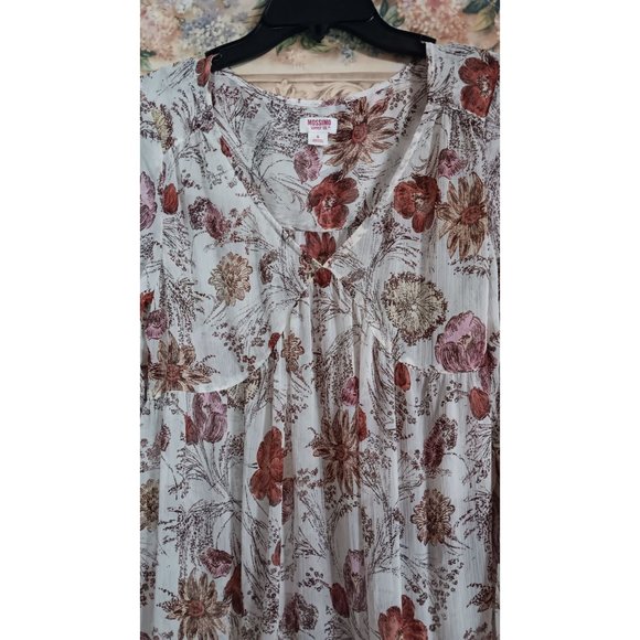Massimo Small Maxi Boho Floral Colorful Festival Semi Sheer Classic Occasion Dre - Picture 2 of 7